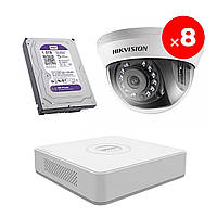 Комплект видеонаблюдения Hikvision Light-3-8 TO, код: 6666261