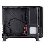 Корпус Prologix E100 Slim 400W 8cm, 2хUSB2.0, Black Black DS, фото 10