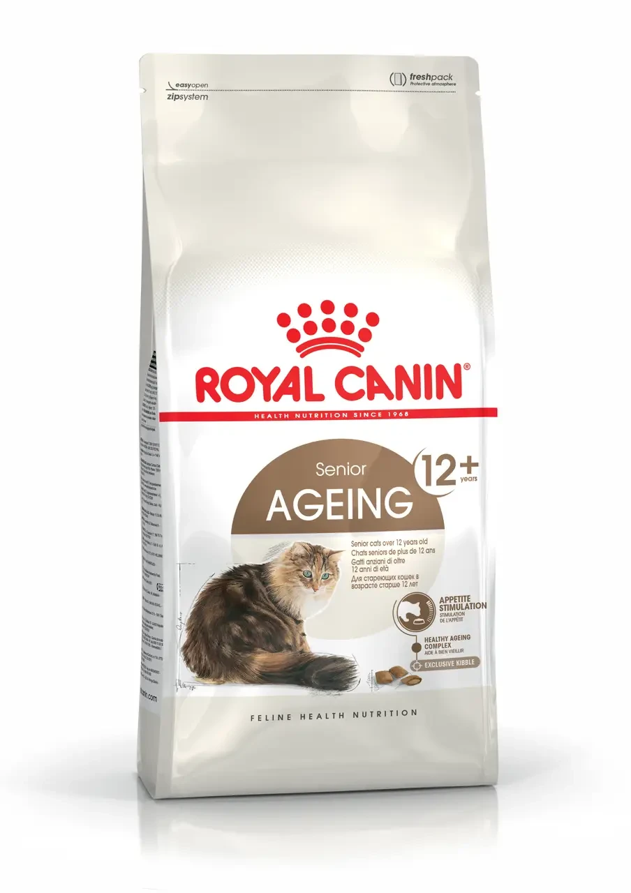 Корм для зрілих домашніх котів від 12 років Royal Canin Ageing 12+ 2 кг, фото 1