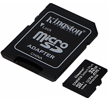 Картка пам'яті microSDHC 32 Гб Class 10 (UHS-1) 100 МБ/с Kingston Canvas Select Plus + адаптер SD