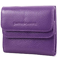 Жіночий шкіряний гаманець (FUL-28611-purple) 11х10,5х2,5 см Smith&Canova Фіолетовий (2000001485842)