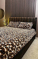 Комплект теплого постельного белья "Леопард"