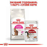 Сухий корм для котів вимогливих до смакових якостей корму Royal Canin Exigent Savour 400 г, фото 5