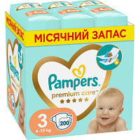 Підгузки Pampers Premium Care Розмір 3 (6-10 кг) 200 шт (8006540855898)