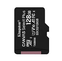 Картка пам'яті microSDXC 128 Гб Class 10 (UHS-1) 100 Мб/с Kingston Canvas Select Plus + SD