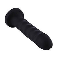 Силіконовий фалоімітатор для секс-машин Hismith 7.1″ Anal Dildo Black, система KlicLok Кітті sonia.com.ua