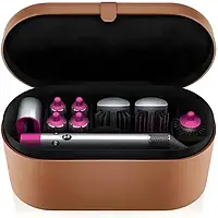 Фен для волос браш мультистайлер Hot Air Styler 5в1 для укладки волос, 1000 Вт, 5 насадок, с кейсом