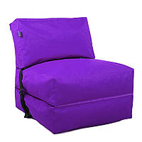Бескаркасное кресло раскладушка Tia-Sport 210х80 см темно-фиолетовый (sm-0666-29) DT, код: 6537825
