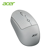 Мышь ACER OMR080 с беспроводным подключением Bluetooth и 2.4GHz и аккумулятором, 1600DPI, серо-белый