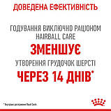 Сухий корм для котів рекомендований для виведення грудок шерсті Royal Canin Hairball Care 400 г, фото 7