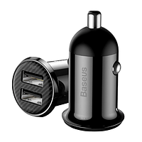 Автомобільний зарядний пристрій BASEUS CCALLP-01 2 USB 4,8 А чорний
