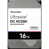 Накопичувач HDD 3.5" SATA 16.0TB WD Ultrastar DC HC550 7200rpm 512MB (0F38462) Dshop