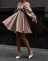 Платье женское элегантное костюмка люкс 50-52, 54-56 (4цв) "AMUR" от производителя