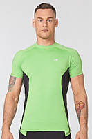Мужская компрессионная спортивная футболка (8069) M Radical Зелено-черный (2000001402191)