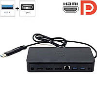Док-станция Dell D6000 / USB 3.0, USB Type-C / HDMI, DisplayPort / Gigabit Ethernet + Блок питания