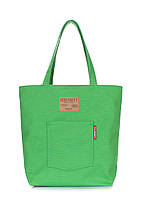 Котонова сумка Arizona 39х36х12 см POOLPARTY Зелений (2000000320779)