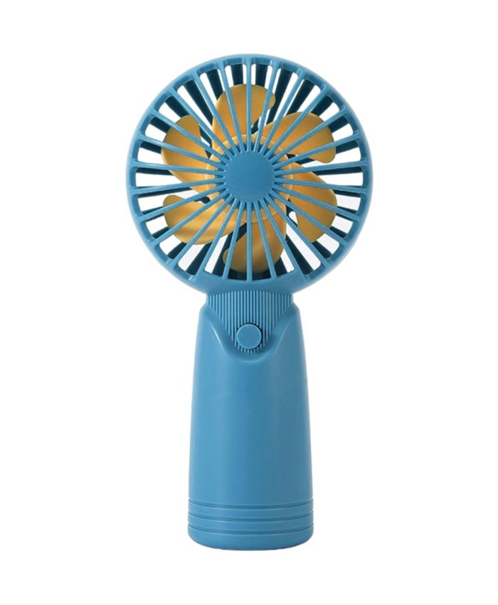 Вентилятор ручний акумуляторний Cute Electric Fan AP223 з USB-зарядкою Синій, фото 1