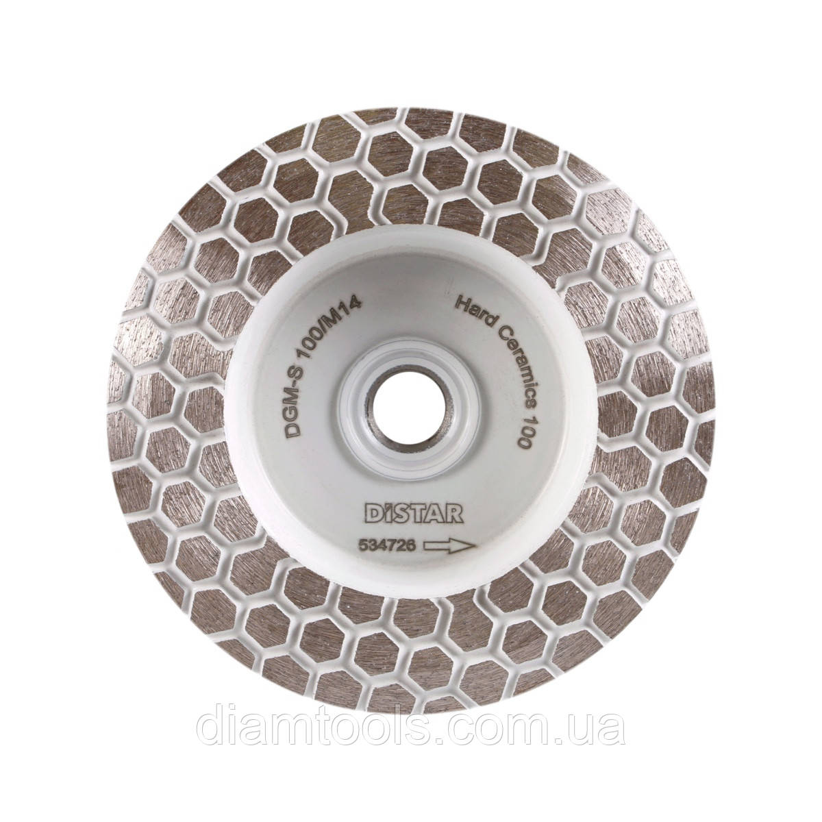 Фреза алмазна по керамограніту Distar DGM-S 100/M14 Hard Ceramics 100