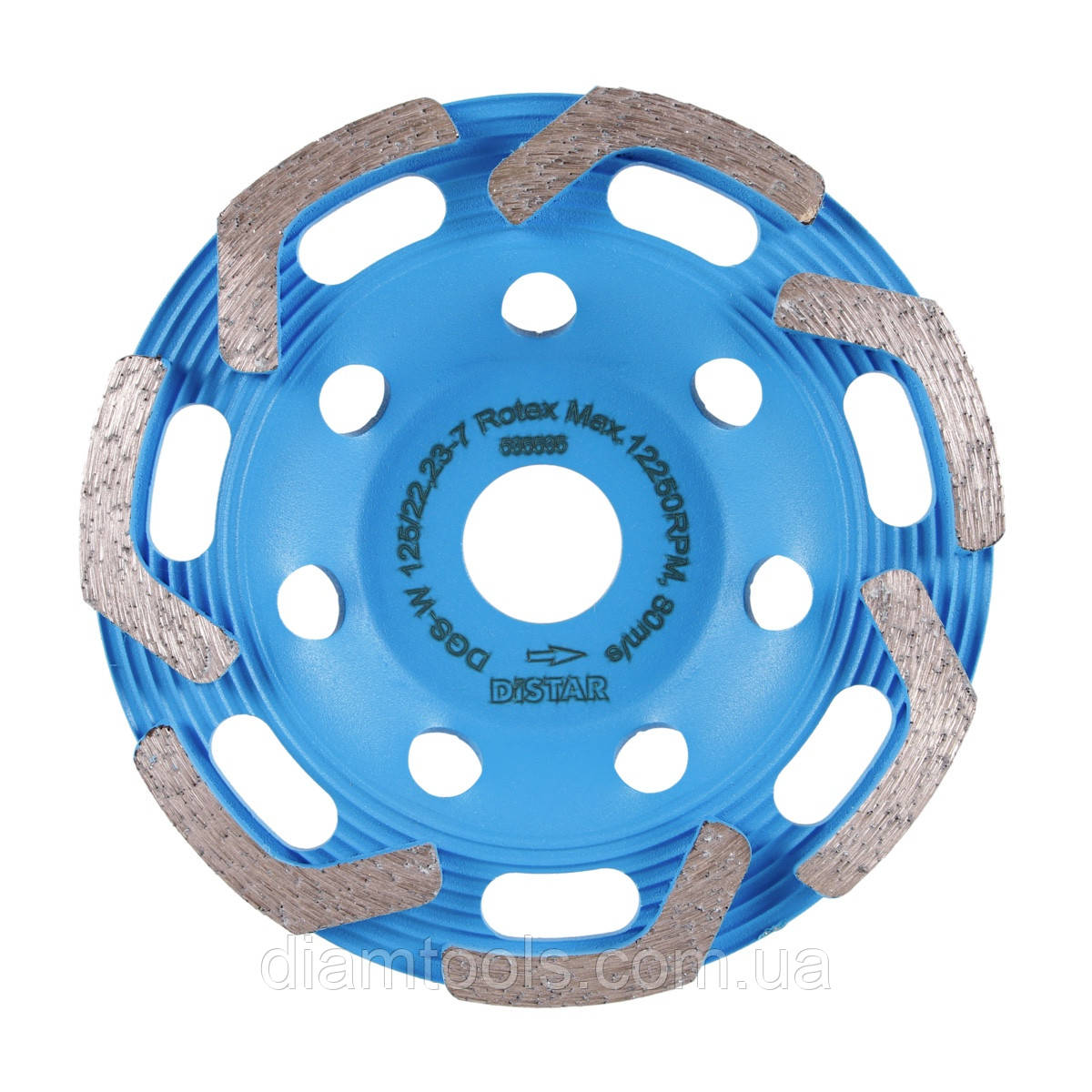 Фреза алмазна по бетону Distar DGS-W 125/22,23-7 Rotex