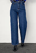 Жіночі джинси-палацо з високою посадкою — джинс-колір, 38р (є розміри)