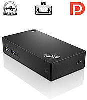 Док-станція Lenovo ThinkPad USB 3.0 Pro dk1522 40A7 / USB 3.0 / DVI, DisplayPort / USB 3.0, USB 2.0 / Gigabit Ethernet / Блок