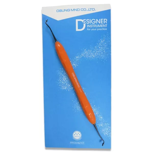 Гладилка 2CSCT10 силіконова ручка двостороннє титанове покриття для композитів і фотополімерів, фото 1