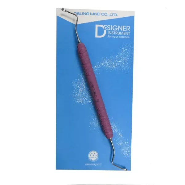 Кюретажна ложка 3URCL86С Lucas пластикова ручка з насічками діаметр 2,9 мм вигнута двостороння, фото 1