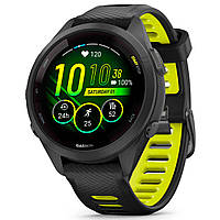 Смарт-годинник Garmin Forerunner 265S Black Bezel and Case with Black/Amp Yellow Silicone Band (010-02810-53) Dshop