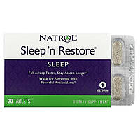 Восстановление сна, Sleep 'n Restore, Natrol, 20 таблеток