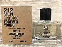 Тестер мужской Carolina Herrera 212 Men Heroes Forever Young 50 ml