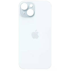 Задня кришка (скло) iPhone 15 blue (big hole) (оригінал завод)