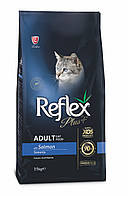 Корм Reflex Plus Cat Adult Salmon сухой с лососем для взрослых котов 15 кг MD, код: 8451226