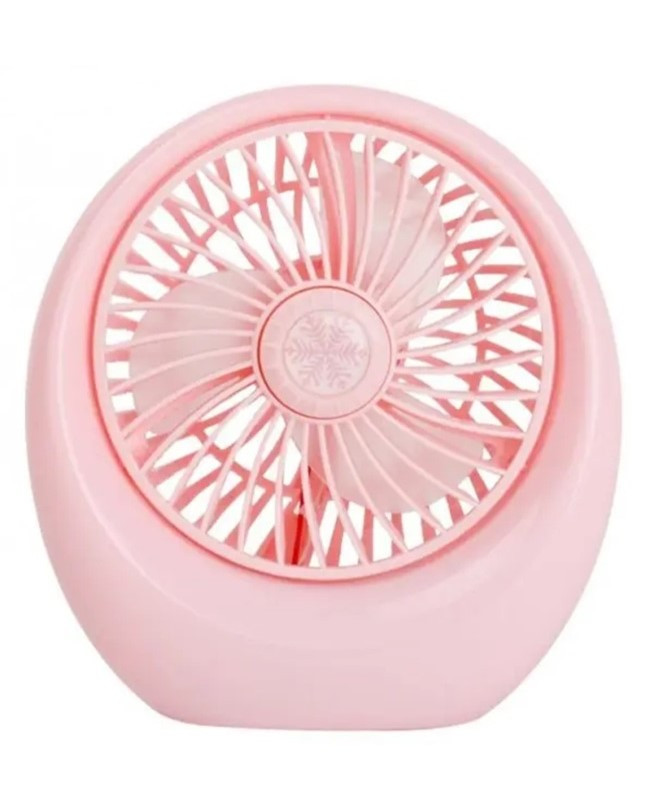 Настільний вентилятор портативний DianDi Mini Fan SQ-1978A акумуляторний з USB-зарядкою Рожевий