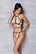 Комплект білизни Passion CHIKA SET, XXL/XXXL, cream, топ, трусики, фото 7
