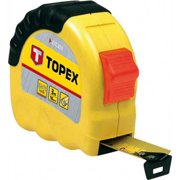 Рулетка Topex сталева стрічка 5 м x 19 мм (27C305)