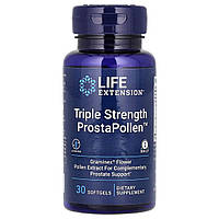Защита тройной силы мужского здоровья, Triple Strength ProstaPollen, Life Extension, 30 гелевых капсул