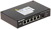 4-портовый неуправляемый POE коммутатор Hikvision DS-3T0306HP-E HS UN, код: 7333166