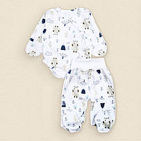 Комплект для новорожденного Dexters forest bear 62 см белый (131615068703) ON, код: 8329908