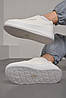 Кросівки жіночі білого кольору на шнурівці 176760P, фото 3