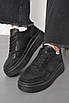 Кросівки жіночі чорного кольору на шнурівці 176785T Безкоштовна доставка, фото 2