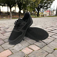 Чоловічі кросівки чорні із сітки 41 розмір. Літні кросівки під джинси для чоловіків. Модель 46384. ZH-506 Колір: чорний