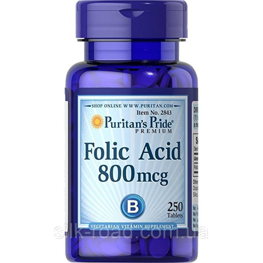 Folic Acid 800mcg - 250tabs - фото 1 - id-p2151866923