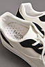 Кросівки жіночі чорно-білого кольору на шнурівці 176820P, фото 4