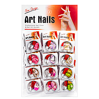Ногті накладні кольорові Art Nails 12 штук з клеєм No 02 Nail Perfect (2000002538042)