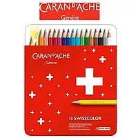 Caran d Ache Swisscolor карандашные мелки 18 цветов (6911124)