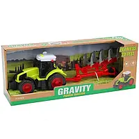 Trifox трактор с красной сельскохозяйственной машиной автомобиль со звуком (7308270)