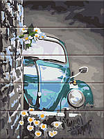 Картина по номерам на дереве "Ретро авто" 30х40 см ArtStory Разноцветный (2000001692837)