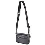 Яскрава шкіряна жіноча сумка клатч капучіно маленька сумка крос боді через плече сумка з плечовим ременем, фото 8