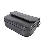 Яскрава шкіряна жіноча сумка клатч капучіно маленька сумка крос боді через плече сумка з плечовим ременем, фото 9