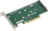 Контролер RAID SSD Supermicro NVME AOC CARD AOC-SLG3-2M2-O Dshop